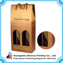 Guangzhou personalizado logo vino caja de envío corrugado con entrega rápida